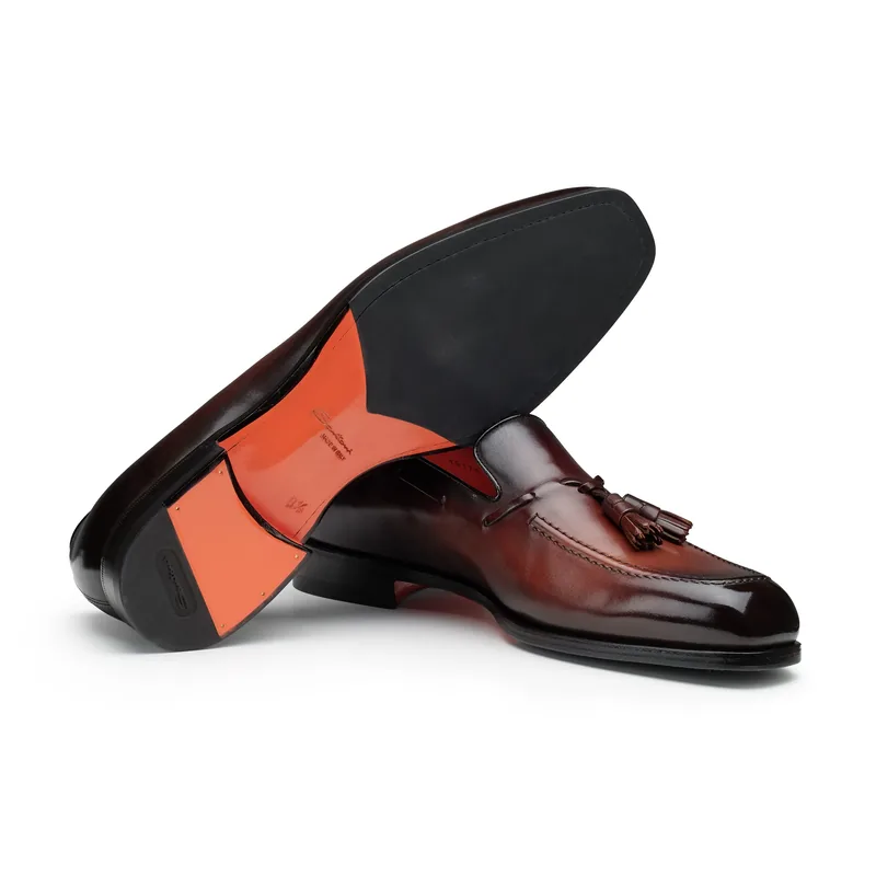 Кожаные лоферы Santoni