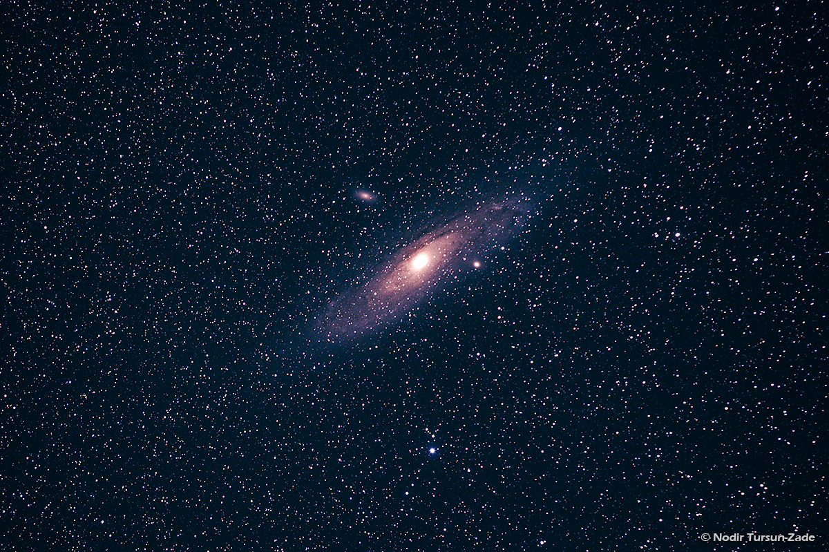 Галактика Андромеда. Снято с обсерватории Санглок. Фото Нодира Турсун-Заде
