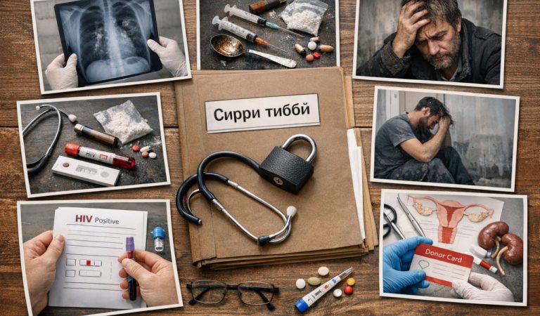 Аз сил то майзадагиву бемории рӯҳӣ. Дар Тоҷикистон кадом маълумоти тиббӣ бояд махфӣ бошад